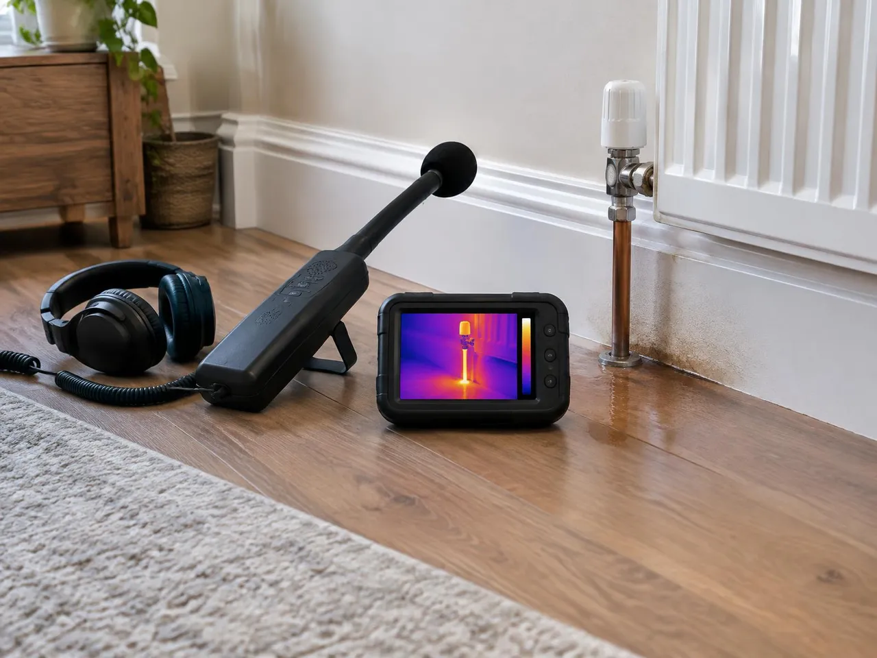 Representative leak detection in a customer's home