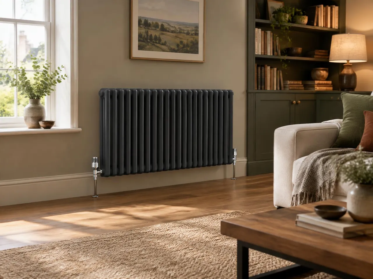 Representative radiators & heating systems in a customer's home